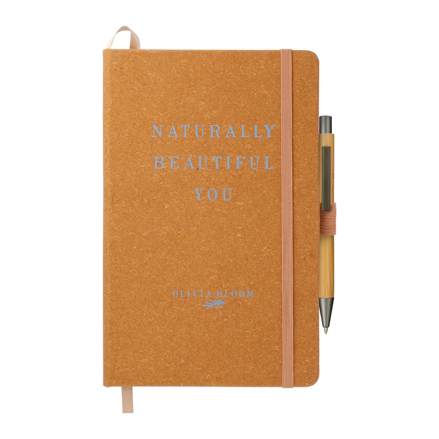 Journalbook® relié en cuir recyclé de 5,5 "x 8,5"
