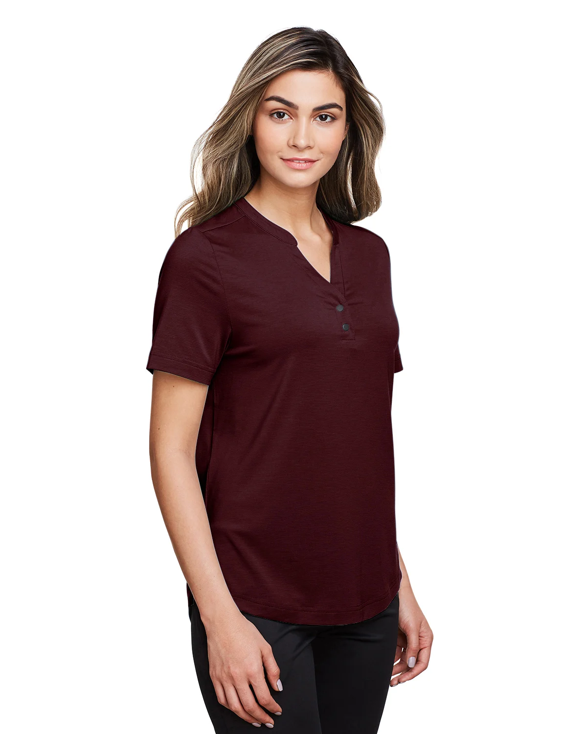 Polo de performance stretch Jaq Snap-Up pour femme