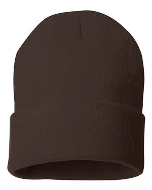 Bonnet en tricot uni 12 "