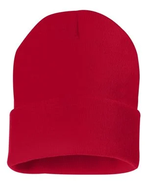 Bonnet en tricot uni 12 "