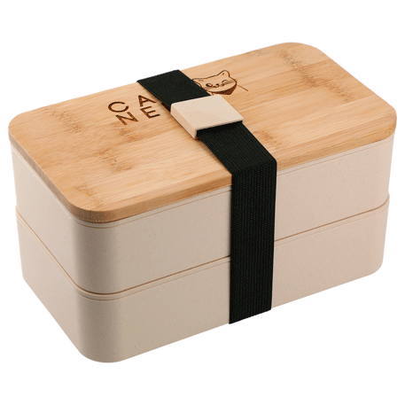 Boîte à bento empilable en fibre de bambou