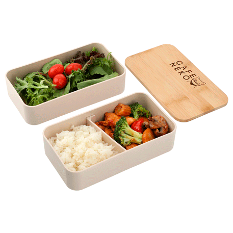 Boîte à bento empilable en fibre de bambou