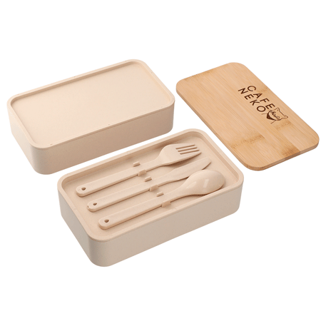 Boîte à bento empilable en fibre de bambou