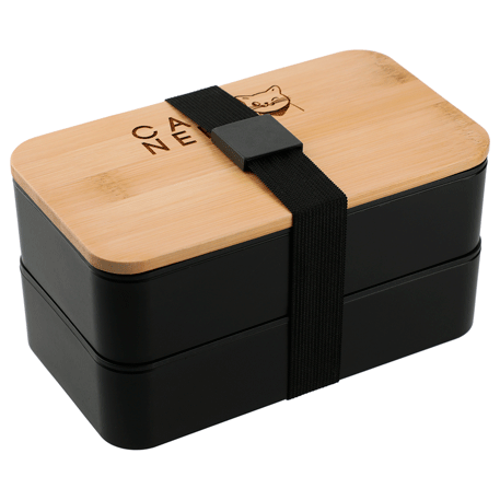 Boîte à bento empilable en fibre de bambou