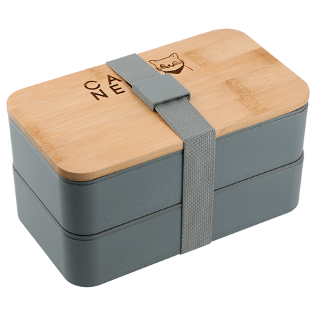 Boîte à bento empilable en fibre de bambou