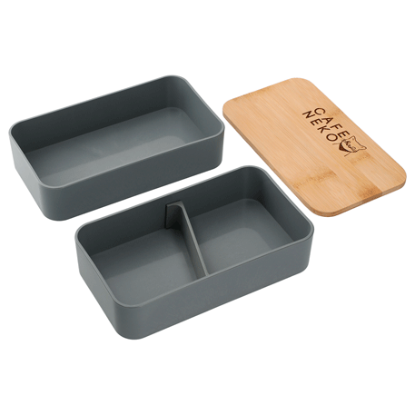 Boîte à bento empilable en fibre de bambou