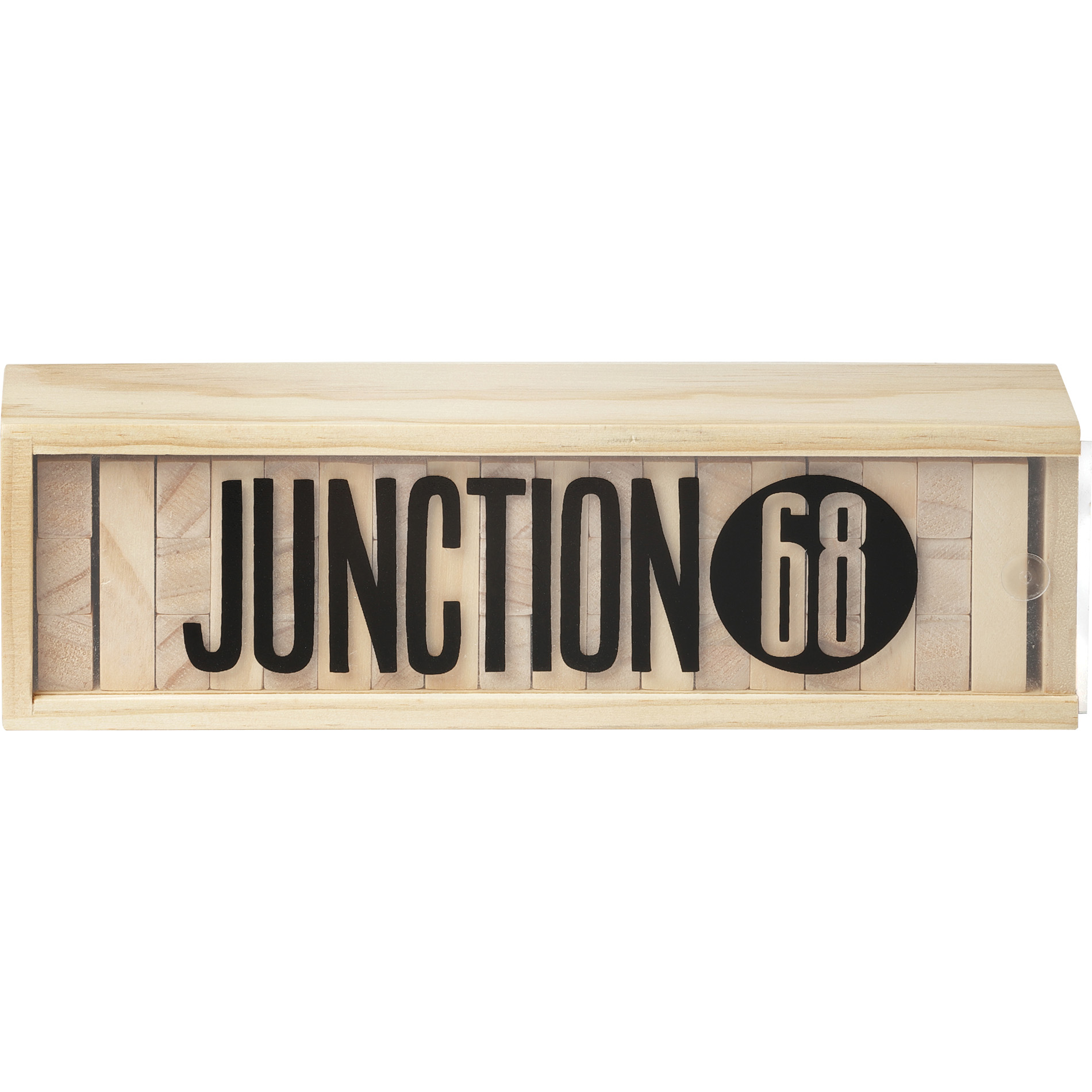 Jeu d'empilage de blocs de bois de tour de culbuteur