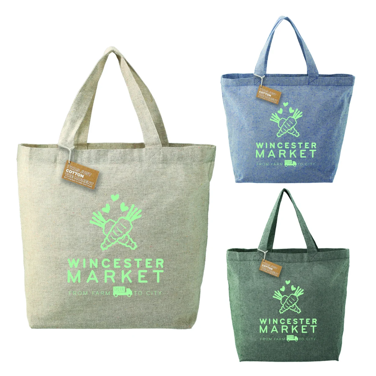 Fourre-tout d'épicerie en sergé de coton recyclé 5 oz